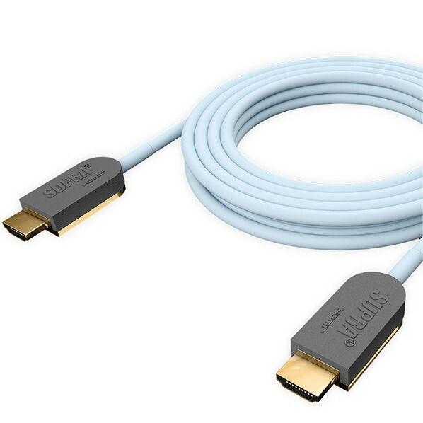 SUPRA 8K対応HDMIケーブル (20．0m) アイスブルー HDMI 2.1 AOC(20.0M) [HDMI21AOC200M]【JLMP】｜エディオン　店