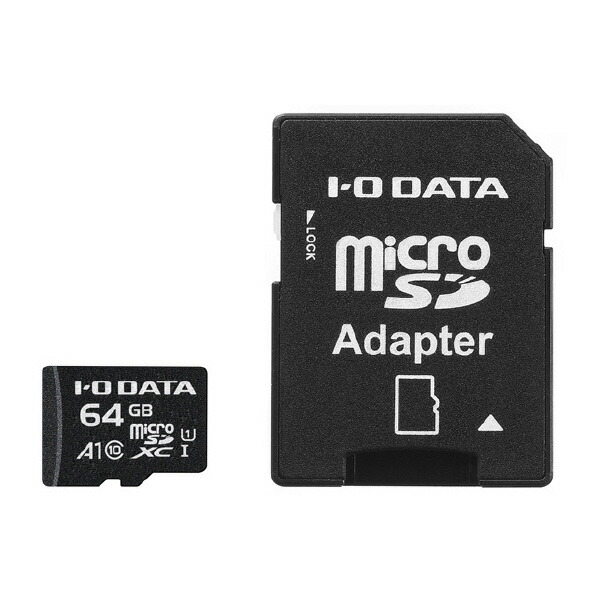 楽天市場 I Oデータ A1 Uhs I Uhs スピードクラス1対応 Microsdメモリーカード 64gb Sdカード変換アダプター付き オリジナル Iems64ga1 Iems64ga1 エディオン 楽天市場店