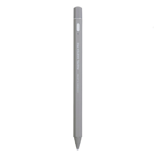 プリンストン スマホ・タブレット用タッチペン アクティブスタイラス PASTEL SKETCH PRO グレイ PSA-TPR06-GY [PSATPR06GY]