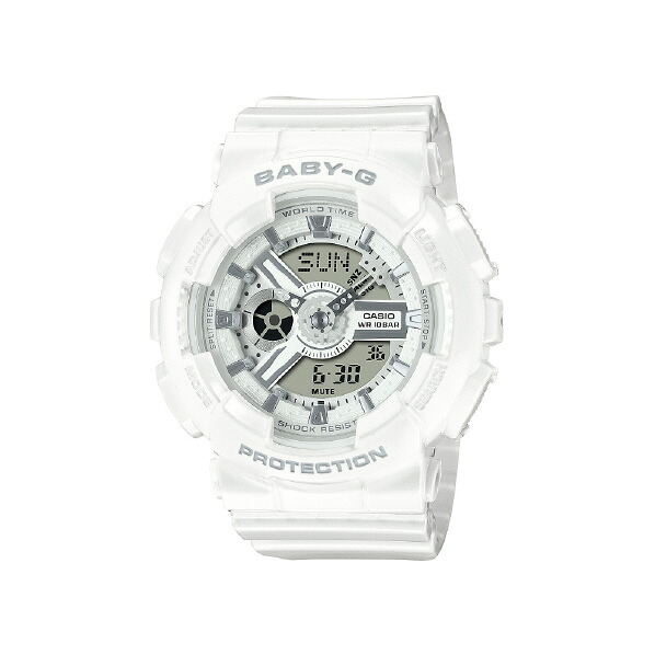 カシオ 腕時計 BABY-G ホワイト BA-110X-7A3JF [BA110X7A3JF]