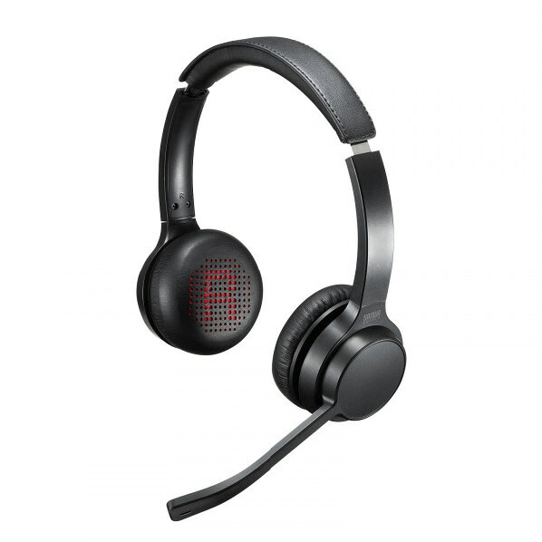 サンワサプライ Bluetoothヘッドセット(両耳タイプ・単一指向性) MM-BTSH62BK [MMBTSH62BK]【JLMP】｜エディオン　店