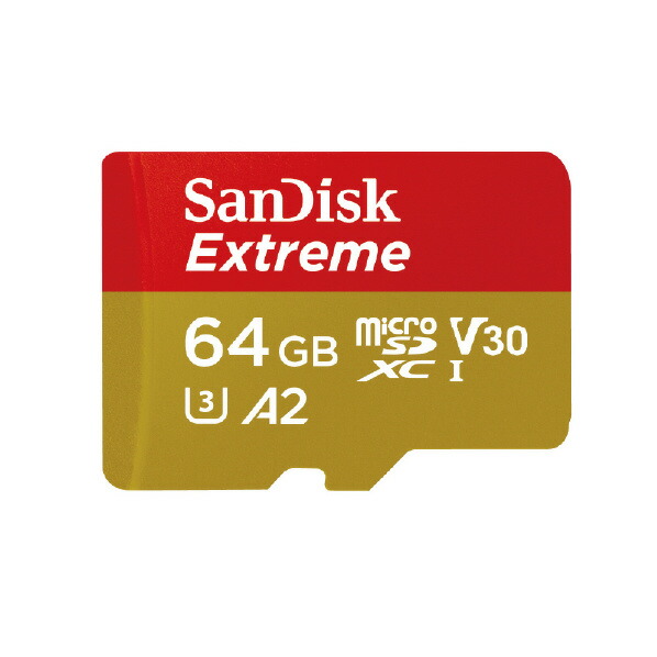 サンディスク Extreme microSDXC UHS-Iカード 64GB SDSQXAH-064G-JN3MD [SDSQXAH064GJN3MD]