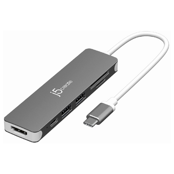 j5 create USB-C to HDMI&PD 6in1マルチアダプター スペースグレー JCD353 [JCD353]【APRP】 4,522円