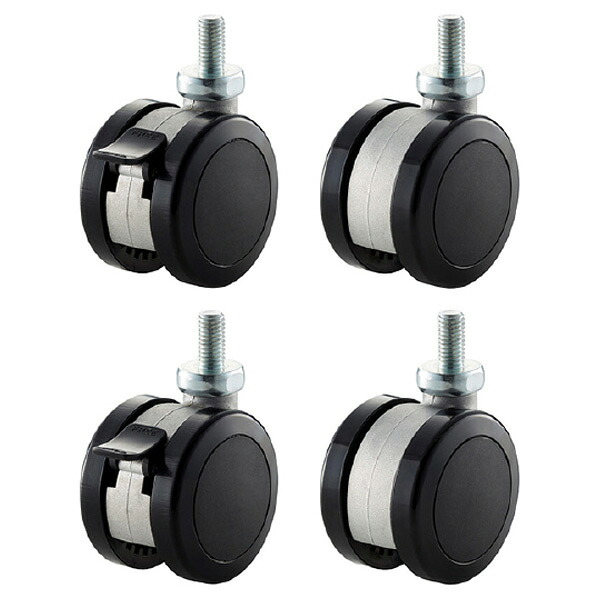 朝日木材 SC-4060専用オプションキャスター シルバー OPT-CT4 [OPTCT4]