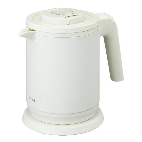 タイガー 蒸気レス電気ケトル＜6SAFE+＞(0．8L) マットホワイト PCK-A081WM [PCKA081WM]【RNH】