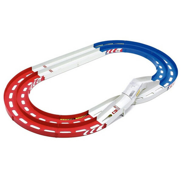 タミヤ ミニ四駆サーキット ミニ四駆 オーバルホームサーキット 立体レーンチェンジタイプ (レッド/ブルー/ホワイト) 94893ｵ-ﾊﾞﾙﾎ-ﾑﾘﾂﾀｲﾄﾘｺﾛ-ﾙ [94893ｵ-ﾊﾞﾙﾎ-ﾑﾘﾂﾀｲﾄﾘｺﾛ-ﾙ]