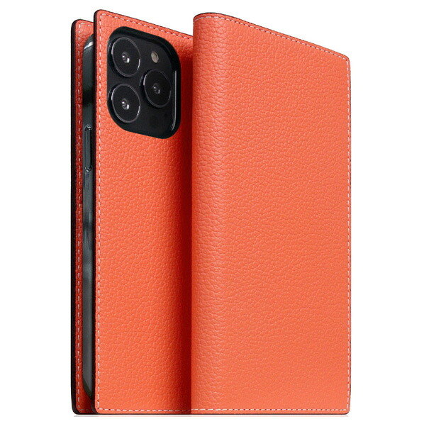 SLG Design iPhone 14 Pro用Neon Full Grain Leather Diary Case コーラル SD24323I14PCR [SD24323I14PCR]