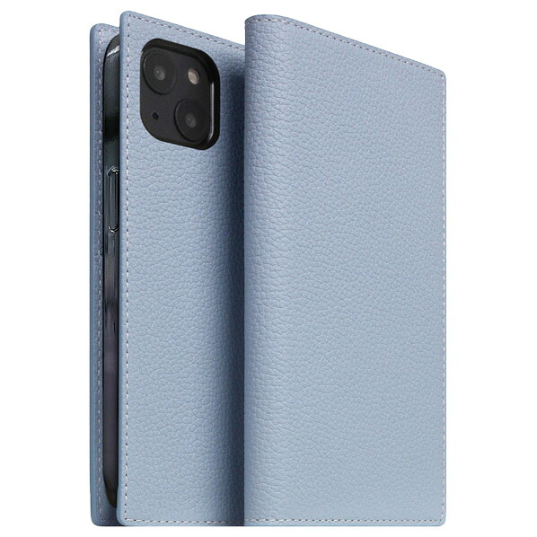 SLG Design iPhone 14 Plus用Full Grain Leather Case パウダーブルー SD24343I14MPB [SD24343I14MPB]