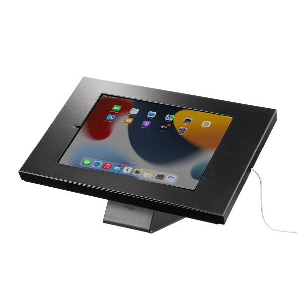 サンワサプライ iPad用スチール製スタンド付きケース ブラック CR-LASTIP34BK [CRLASTIP34BK]【ARMP】