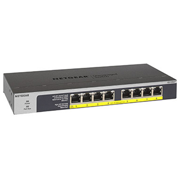 NETGEAR スイッチングハブ GS108LP GS108LP-100AJS [GS108LP100AJS]｜エディオン　店