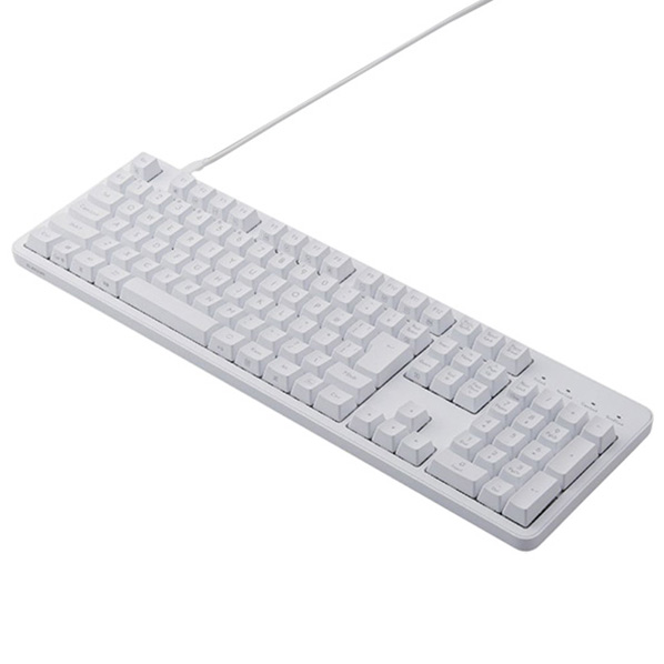 エレコム 有線メカニカルフルキーボード ホワイト TK-MC50UKTWH [TKMC50UKTWH]