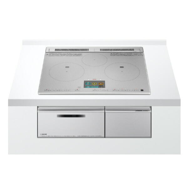 【商品のみお届け（設置工事なし）】日立 ビルトインIHクッキングヒーター(幅60cm) e angle select シルバー HT-N10E4STFS [HTN10E4STFS]｜エディオン　店