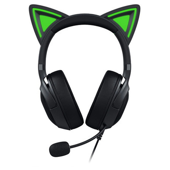 RAZER ゲーミングヘッドホン Kraken Kitty V2 Black RZ04-04730100-R3M1 [RZ0404730100R3M1]
