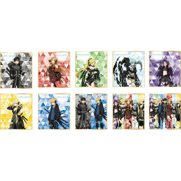 サンプラス ソードアート・オンライン 描きおろし メタリックランダムミニ色紙(BOX) SAOメタリツクランダムミニシキシBOX [SAOメタリツクランダムミニシキシBOX]画像