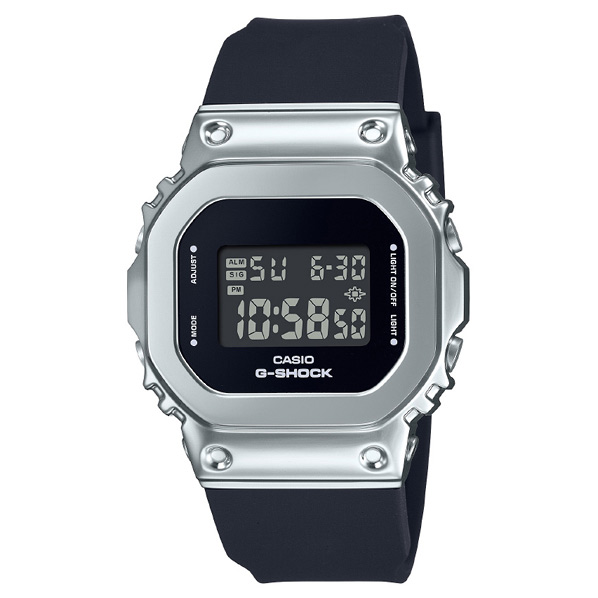カシオ 腕時計 G-SHOCK シルバー/ブラック GM-S5600U-1JF [GMS5600U1JF]【JLMP】｜エディオン　店
