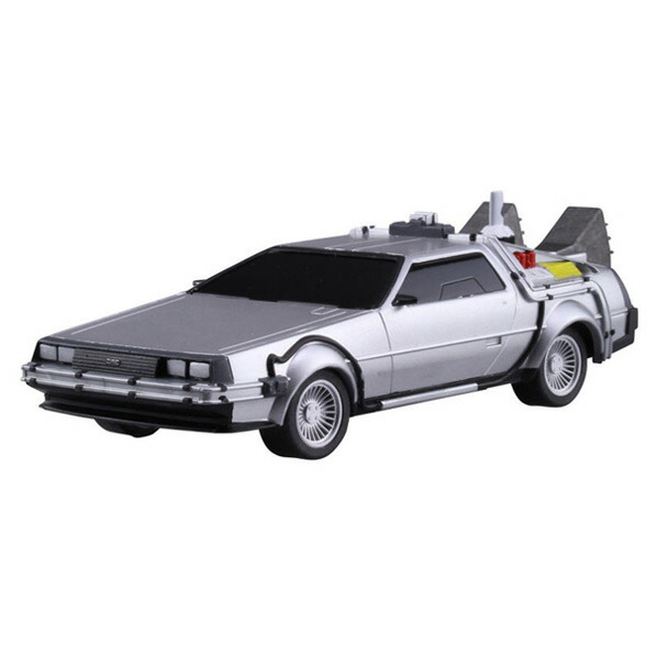 アオシマ 1/43 ムービーメカ No．12 プルバック バック・トゥ・ザ・フューチャー PartII タイムマシン A12バツクトウザフユ-チヤ-デロリアン2 [A12バツクトウザフユ-チヤ-デロリアン2]画像