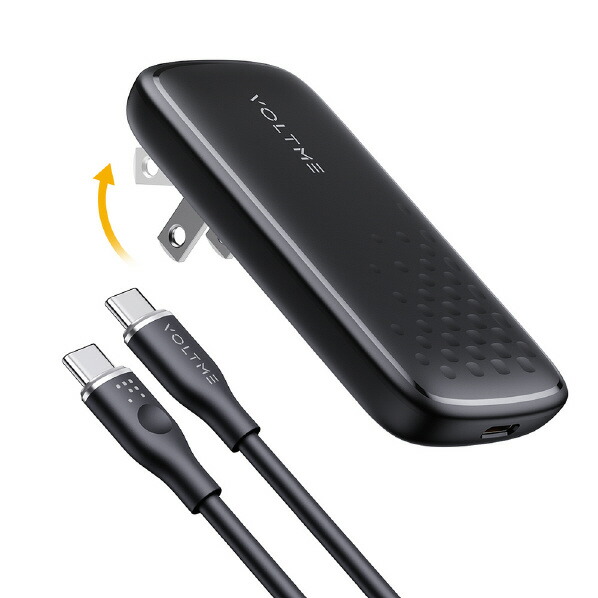 VOLTME 充電器 Revo 65 EVO (CTC Moss 3A バンドル ケーブル付き) 65W ブラック V2099 [V2099]