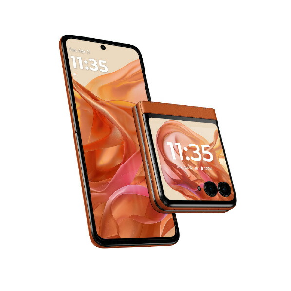 MOTOROLA SIMフリースマートフォン motorola razr 50 スプリッツオレンジ PB230002JP [PB230002JP]｜エディオン　店