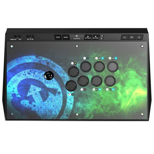 GAMESIR ユニバーサルアーケードファイトスティック 有線 三和製ジョイスティック&ボタン 【PlayStation 4/Nintendo Switch/XboxOne/PC(Windows 7以降)/Android(4.0以降)対応】 ブラック GAMESIRC2 [GAMESIRC2]