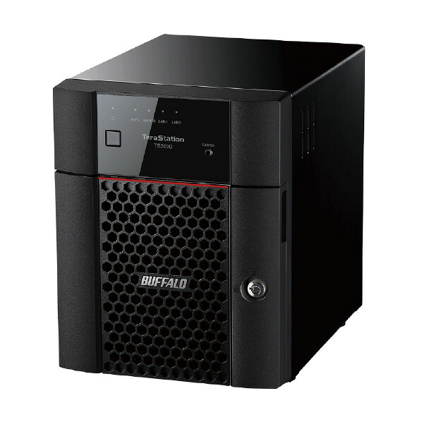 バッファロー 法人向けNAS 4ベイデスクトップ(12TB) TeraStation TS3430DNシリーズ ブラック TS3430DN1204 [TS3430DN1204]
