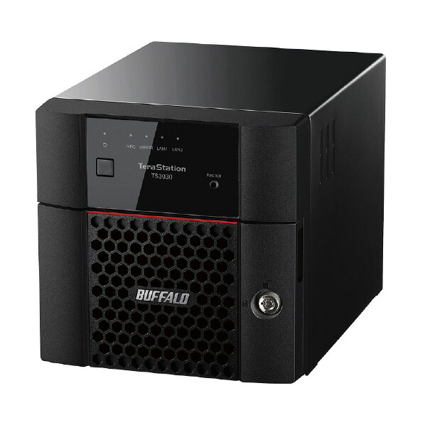 バッファロー 法人向けNAS 2ベイデスクトップ(2TB) TeraStation TS3230DNシリーズ ブラック TS3230DN0202 [TS3230DN0202]