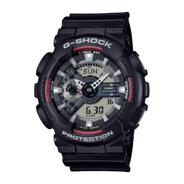 カシオ 腕時計 G-SHOCK ブラック GA-110RL-1AJF [GA110RL1AJF]｜エディオン　店