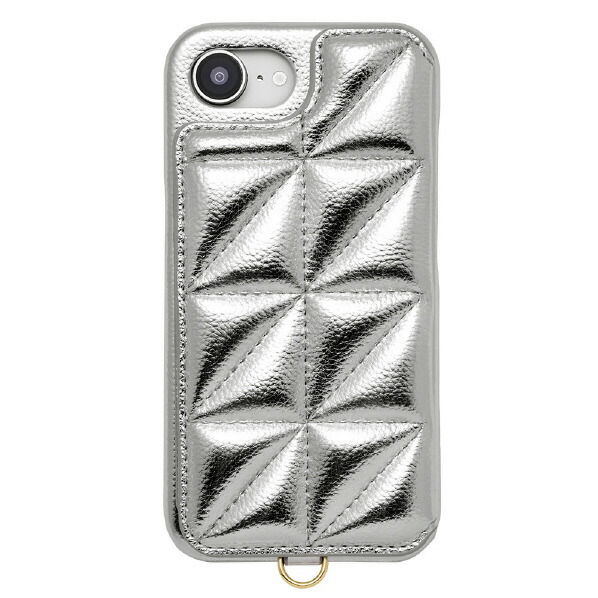 ユニケース iPhone 16e用Triangle Puffy Case シルバー UNI-CSIP25S-2TPSV [UNICSIP25S2TPSV]