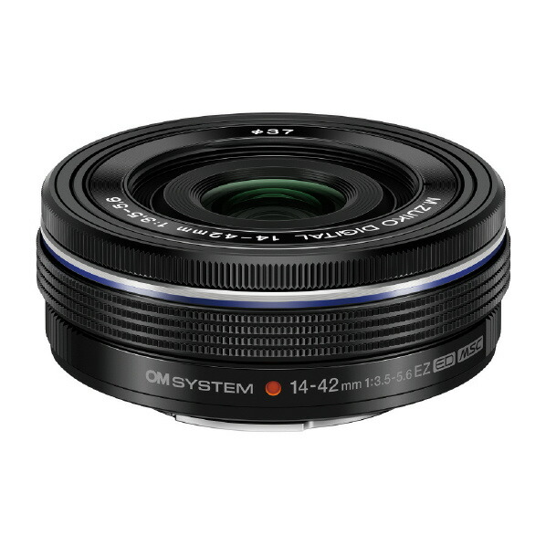 OMデジタルソリューションズ ズームレンズ OMSYSTEM M.ZUIKO DIGITAL ED 14-42mm F3.5-5.6 EZ ブラック ED14-42MMF3.5-5.6EZBLK-OM [MZED1442MMEZBLKOM]