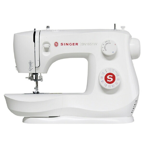 シンガー 電動ミシン フットコントローラー式 ホワイト SN1851W [SN1851W]【RNH】