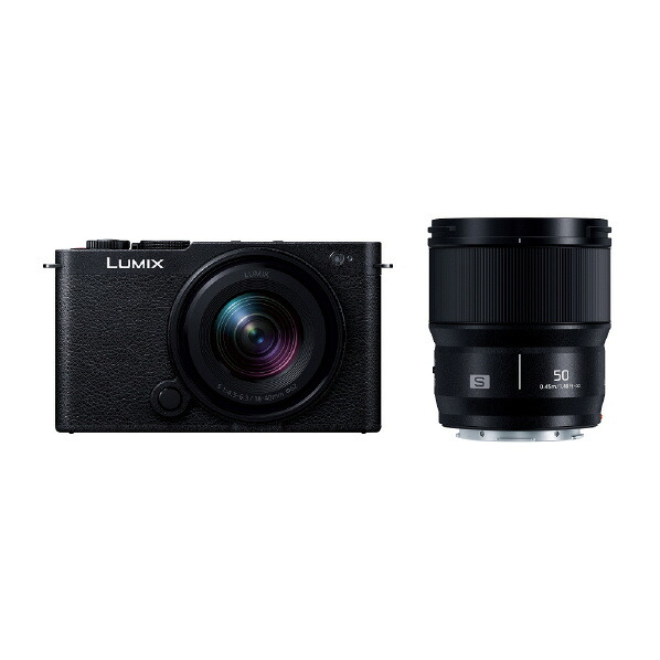 パナソニック フルサイズミラーレス一眼カメラ・広角ズーム・標準単焦点Wレンズキット LUMIX ジェットブラック DC-S9W-K [DCS9WK]【RNH】 123,886円