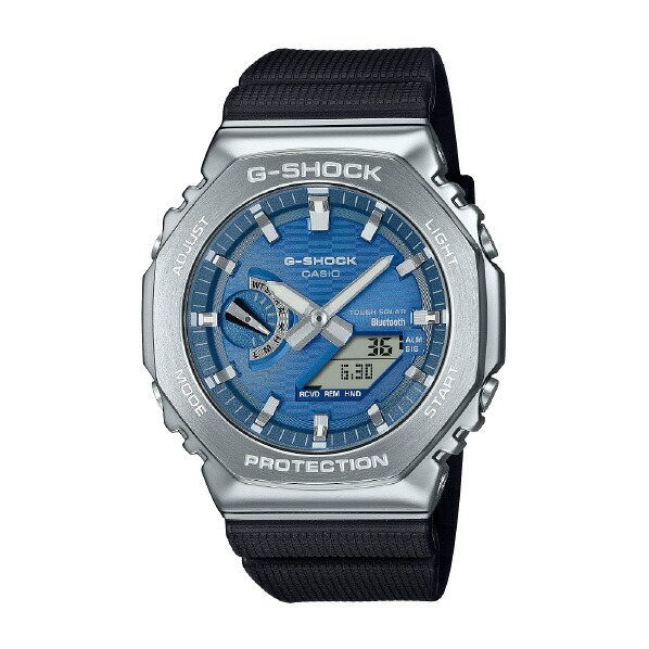 カシオ G-SHOCK シルバー/ブルー GBM-2100A-2BJF [GBM2100A2BJF]【JLMP】｜エディオン　店