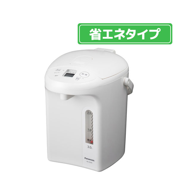 パナソニック 沸騰ジャーポット(3．0L) ホワイト NC-BJ305-W [NCBJ305W]【RNH】【JLMP】｜エディオン　店