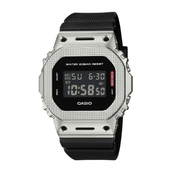 カシオ G-SHOCK シルバー/ブラック GM-5600M-1JF [GM5600M1JF]【JLMP】｜エディオン　店