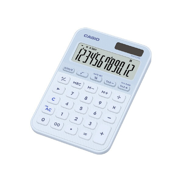 【楽天市場】カシオ カラフル電卓 ライトブルー MW-C20D-LB-N [MWC20DLBN]【KNSY】：エディオン 楽天市場店