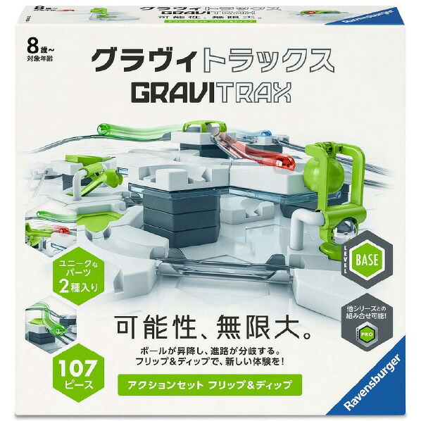 ラベンスバーガージャパン 12020028 GraviTrax アクションセット フリップ&ディップ ｸﾞﾗｳﾞｲTｾﾂﾄﾌﾘﾂﾌﾟｱﾝﾄﾞﾃﾞｲﾂﾌﾟ [ｸﾞﾗｳﾞｲTｾﾂﾄﾌﾘﾂﾌﾟｱﾝﾄﾞﾃﾞｲﾂﾌﾟ]
