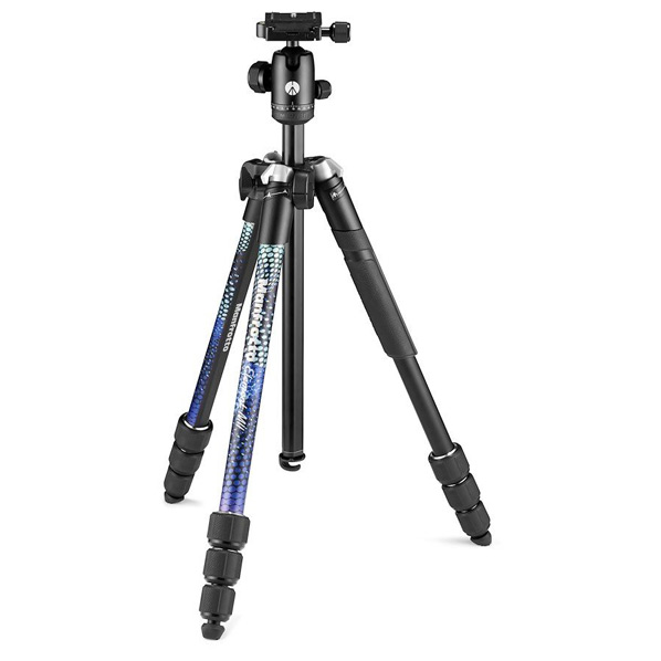 Ｍａｎｆｒｏｔｔｏ アルミニウム4段三脚キット Element MII ブルー MKELMII4BL-BH [MKELMII4BLBH]