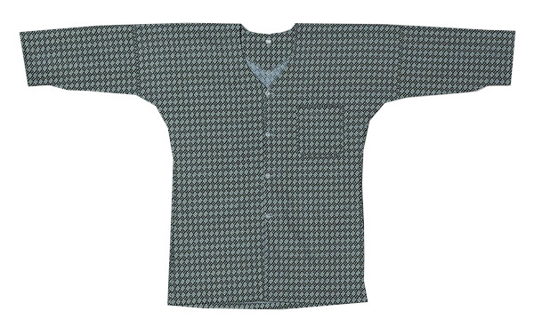 鯉口シャツ 【 三の字 / 濃紺 】（男性女性兼用） ※メール便対応可※ 4,389円