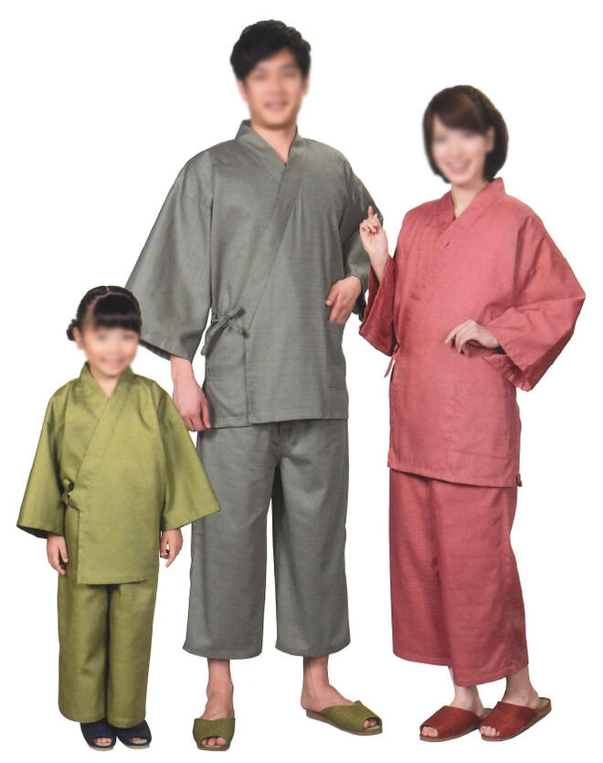 お取り寄せ商いもの リネン相応う バニラン作務衣 ちびっ子用３大きさ・成人男性用２大きさ・亭主もち用２大きさ １大きさ１０枚１書き割り[はたご屋 館内着 お寝間着 リネン 伸び伸びする御召しもの  御勤め用作務衣 旅人宿湯上がり 旅人宿 はたご屋 海水浴場 ひと休みBR-104 BR-105 BR-120]