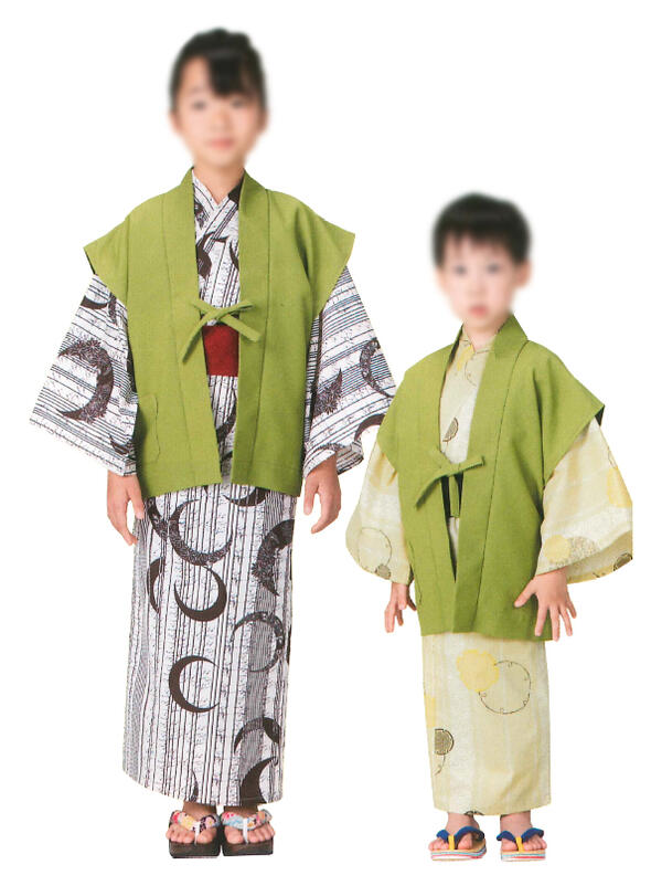 【受注生み出すこと品】ちびっ子用３大きさ ちりめん無地陣羽織（総裏遣りくち）１色1大きさ３０枚１書き割り 丸洗い聞き入れる