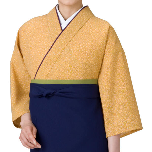 お取り寄せ商いもの 作務衣 厚地の外套 Ｍ・Ｌ寸 日本の首都小紋・洋芥子 [飲食店制服 和風制服 煮炊き 食べ物屋 和食店 御召しもの風]