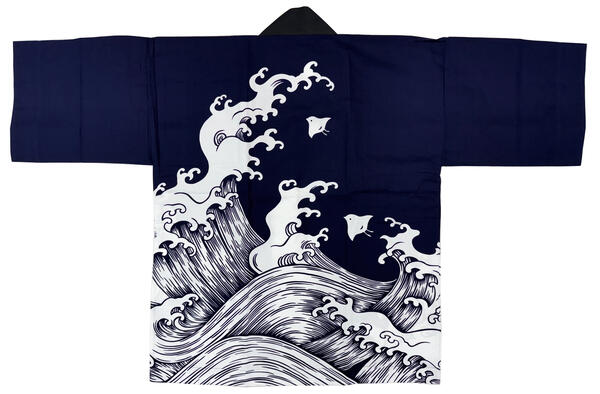 半纏(法被)【難儀・チドリ】 濃紺色
