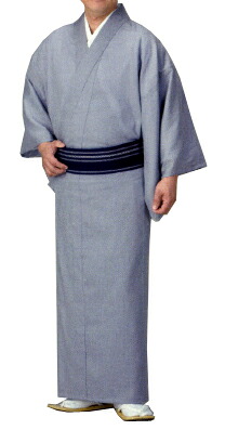 夏用 寺用御召しもの(テト麻) 鼠 Ｓ・Ｍ・Ｌ・ＬＬ寸