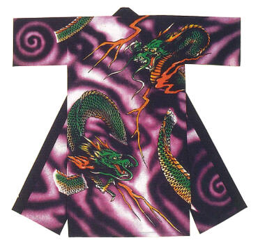 ポリ長半纏(長法被)【龍】