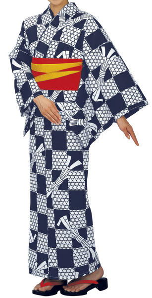お取り寄せ　仕立上がりお揃いゆかた(男女同柄)　キングサイズ・裄長仕立　男Ｍ寸・男Ｌ寸・男ＬＬ寸・女フリーサイズ　熨斗・かごめ・市松　[町内会　盆踊り　民謡踊り　婦人会　商工会　舞踊　お揃い浴衣]｜【えどわん】店