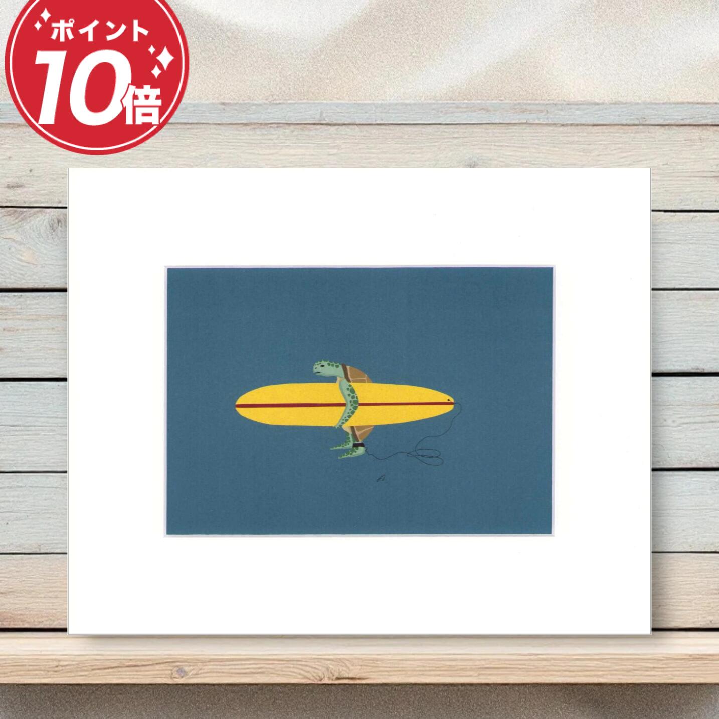 楽天市場】【レビュー特典あり】サーフィン 絵画 マットプリント