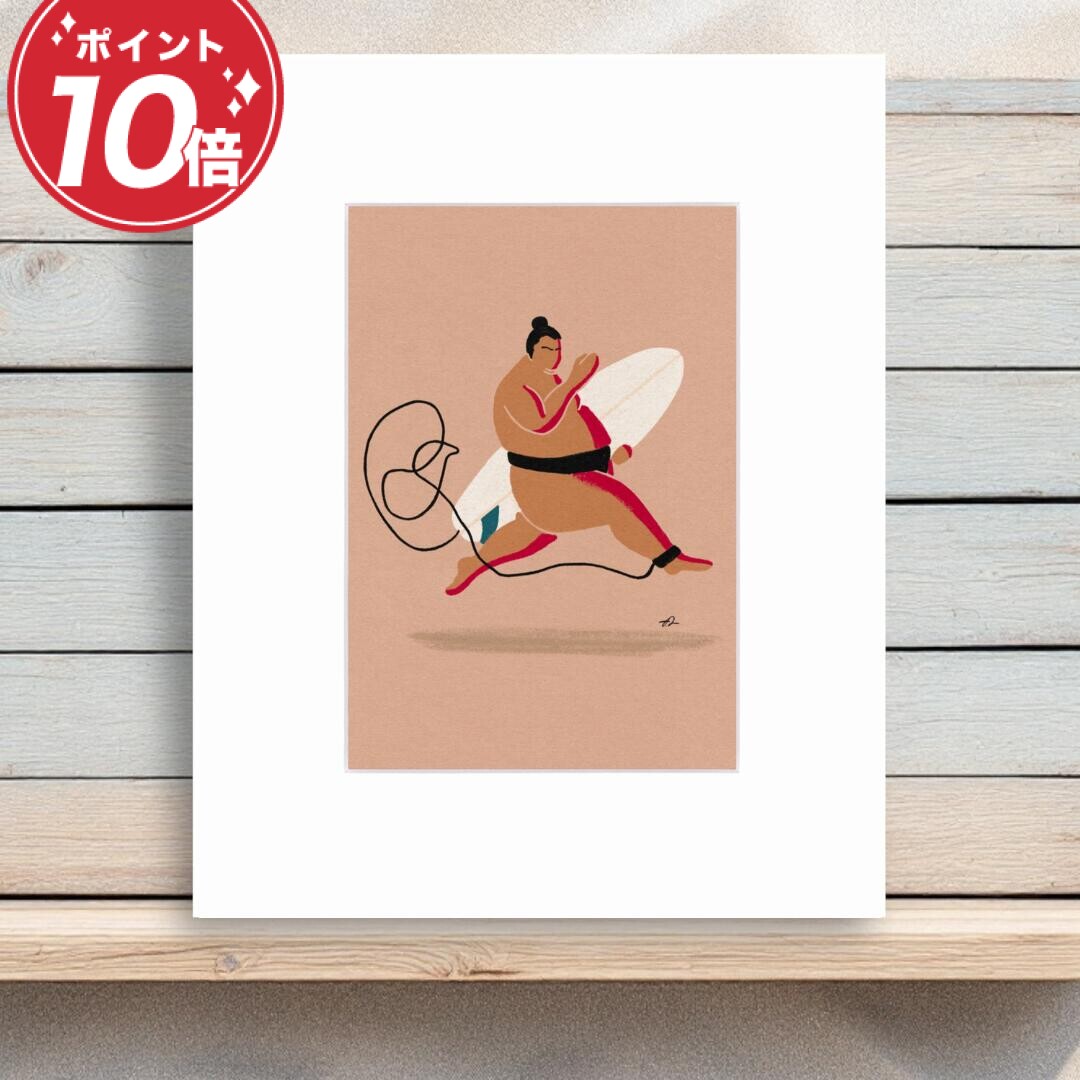 楽天市場】【レビュー特典あり】サーフィン 絵画 マットプリント