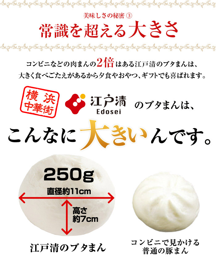 楽天市場 江戸清 ブタまん 豚まん ぶたまん 肉まん 人気 売れ筋 看板商品 大きい 点心 中華 そうざい お惣菜 中華惣菜 お土産 ギフト 贈り物 取り寄せ 横浜 横浜中華街 中華街名物 中華まん 横浜中華街ブタまんの江戸清