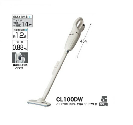 マキタ CL100DW 10.8V申し受ける式クリーナ 宇宙カプセル式+銃の引き金式取り替えっこ印字機 差込み式10.8Vバッテリ・申し受ける器付書き割り 新品 マキタ洗い濯ぎ機 コードレス洗浄剤 完全無欠品