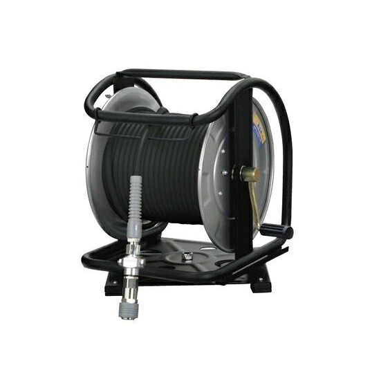 マッハ GHD-630C-S 高圧用スーパ－スムージ－ホース付SUS製C型ドラム φ6x30m 黒 新品 GHD630CS フジマック 純正品