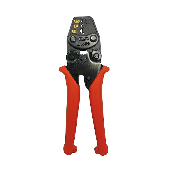 ロブテックス AK1MA2 圧着工具 銅線用裸圧着端子用/裸圧着スリ－ブP B用 使用範囲:1.25,2,2.5mm2 新品 エビ 純正品